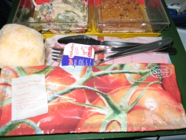 Repas KLM (Amsterdam-Le Caire)