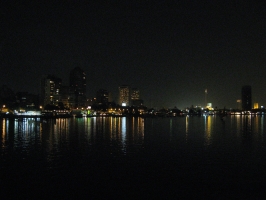 Bord du Nil, de nuit