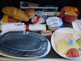 Repas Air France (Le Caire-Paris)