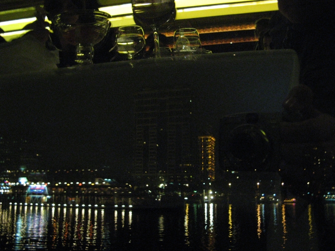  Bord du Nil, de nuit (avec reflet) 