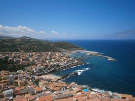 Vue du port
de Castelsardo depuis le château