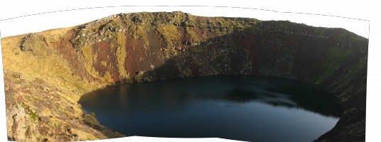 Panorama du cratère de Kerið